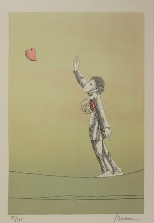  Bosser Jacques : Le danseur de coeur. Libro d'Artista, Figurato, Collezionismo e Bibiografia, Collezionismo e Bibiografia  - Auction BOOKS, MANUSCRIPTS AND AUTOGRAPHS - Libreria Antiquaria Gonnelli - Casa d'Aste - Gonnelli Casa d'Aste