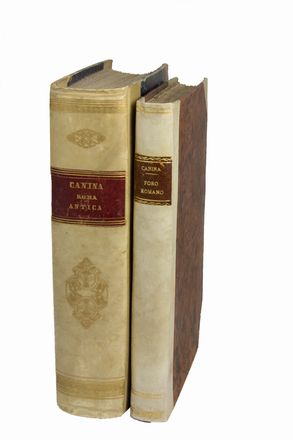  Canina Luigi : Descrizione storica del foro romano e sue adiacenze... Storia locale, Archeologia, Storia, Diritto e Politica, Arte  - Auction BOOKS, MANUSCRIPTS AND AUTOGRAPHS - Libreria Antiquaria Gonnelli - Casa d'Aste - Gonnelli Casa d'Aste