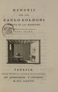  Goldoni Carlo : Opere teatrali [...] con rami allusivi. Tomo Primo (-quadragesimoquarto). Teatro, Musica, Teatro, Spettacolo  - Auction BOOKS, MANUSCRIPTS AND AUTOGRAPHS - Libreria Antiquaria Gonnelli - Casa d'Aste - Gonnelli Casa d'Aste