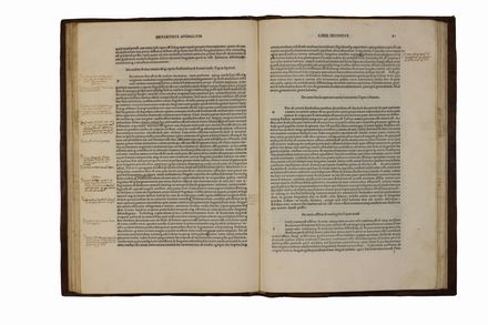  Aristoteles : De animalibus. Incunabolo, Zoologia, Filosofia, Classici, Biologia, Collezionismo e Bibiografia, Scienze naturali, Letteratura, Medicina  Sebastiano Manilio, Teodoro Gaza  - Auction BOOKS, MANUSCRIPTS AND AUTOGRAPHS - Libreria Antiquaria Gonnelli - Casa d'Aste - Gonnelli Casa d'Aste