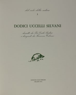  Santini Pier Carlo : Dodici uccelli silvani... Libro d'Artista, Figurato, Collezionismo e Bibiografia, Collezionismo e Bibiografia  Francesco Tabusso  - Auction BOOKS, MANUSCRIPTS AND AUTOGRAPHS - Libreria Antiquaria Gonnelli - Casa d'Aste - Gonnelli Casa d'Aste