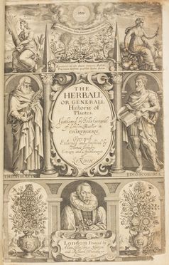  Gerard John : The herball or generall historie of plantes [...] very much enlarged and amended by Thomas Johnson...  - Asta Libri, manoscritti e autografi - Libreria Antiquaria Gonnelli - Casa d'Aste - Gonnelli Casa d'Aste