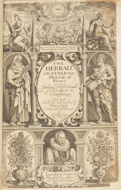  Gerard John : The herball or generall historie of plantes [...] very much enlarged and amended by Thomas Johnson... Botanica, Figurato, Scienze naturali, Collezionismo e Bibiografia  - Auction BOOKS, MANUSCRIPTS AND AUTOGRAPHS - Libreria Antiquaria Gonnelli - Casa d'Aste - Gonnelli Casa d'Aste