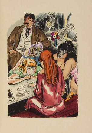  Lorrain Jean : La maison Philibert illustr� de quatre-vingt-huit aquarelles de Dignimont. Letteratura francese, Letteratura  - Auction BOOKS, MANUSCRIPTS AND AUTOGRAPHS - Libreria Antiquaria Gonnelli - Casa d'Aste - Gonnelli Casa d'Aste