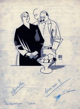  Erberto Carboni  (Parma, 1899 - Milano, 1984) : La mela cotogna. Illustrazione.  Mario Vellani Marchi  (Modena, 1895 - Milano, 1979)  - Asta Stampe e Disegni XVI-XX secolo, Dipinti dell'800 e del '900. - Libreria Antiquaria Gonnelli - Casa d'Aste - Gonnelli Casa d'Aste