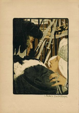  Fernand Khnopff  (Grembergen, 1858 - Bruxelles, 1921) : Une violiniste.  - Asta Stampe e Disegni XVI-XX secolo, Dipinti dell'800 e del '900. - Libreria Antiquaria Gonnelli - Casa d'Aste - Gonnelli Casa d'Aste
