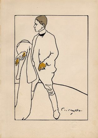  William Nicholson  (Newark-on-Trent, 1872 - Blewbury, 1949) : The cabriolet.  - Auction Prints and Drawings XVI-XX century, Paintings of the 19th-20th centuries - Libreria Antiquaria Gonnelli - Casa d'Aste - Gonnelli Casa d'Aste