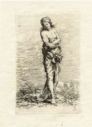  Salvator Rosa  (Arenella, 1615 - Roma, 1673) : Lotto di 7 tavole da Diverse figure.  - Auction Prints and Drawings XVI-XX century, Paintings of the 19th-20th centuries - Libreria Antiquaria Gonnelli - Casa d'Aste - Gonnelli Casa d'Aste
