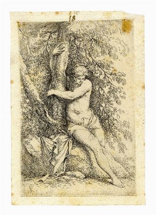  Salvator Rosa  (Arenella, 1615 - Roma, 1673) : Lotto di 7 tavole da Diverse figure.  - Auction Prints and Drawings XVI-XX century, Paintings of the 19th-20th centuries - Libreria Antiquaria Gonnelli - Casa d'Aste - Gonnelli Casa d'Aste