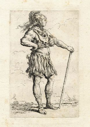  Salvator Rosa  (Arenella, 1615 - Roma, 1673) : Lotto di 7 tavole da Diverse figure.  - Auction Prints and Drawings XVI-XX century, Paintings of the 19th-20th centuries - Libreria Antiquaria Gonnelli - Casa d'Aste - Gonnelli Casa d'Aste