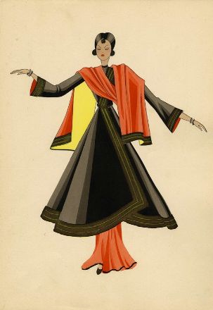  Giovanni Meschini  (Roma, 1888 - 1977) : Donna in costume sardo.  - Asta Stampe e Disegni XVI-XX secolo, Dipinti dell'800 e del '900. - Libreria Antiquaria Gonnelli - Casa d'Aste - Gonnelli Casa d'Aste