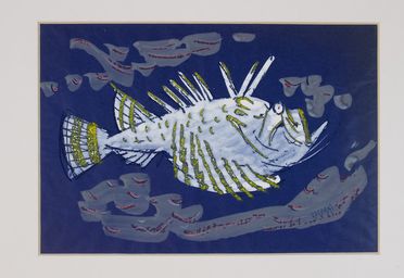  Ugo Lucerni  (Parma, 1900 - Firenze, 1989) : Pesce.  - Asta Stampe e Disegni XVI-XX secolo, Dipinti dell'800 e del '900. - Libreria Antiquaria Gonnelli - Casa d'Aste - Gonnelli Casa d'Aste