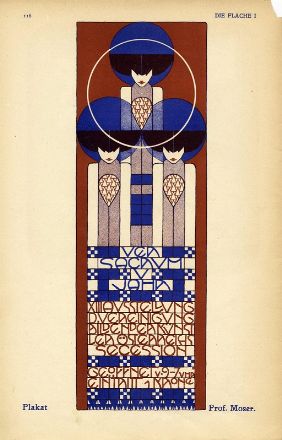  Koloman Moser  (Vienna, 1868 - 1918) : Ver Sacrum V Jahr. XIII Ausstellung der Vereinigung Bildender Künstler Osterreischs Secession.  Alfred Roller  (Brünn, 1864 - Vienna, 1935), Josef Maria Auchentaller  (Vienna, 1865 - Grado, 1949)  - Auction Prints and Drawings XVI-XX century, Paintings of the 19th-20th centuries - Libreria Antiquaria Gonnelli - Casa d'Aste - Gonnelli Casa d'Aste