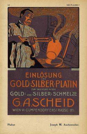  Koloman Moser  (Vienna, 1868 - 1918) : Ver Sacrum V Jahr. XIII Ausstellung der Vereinigung Bildender Künstler Osterreischs Secession.  Alfred Roller  (Brünn, 1864 - Vienna, 1935), Josef Maria Auchentaller  (Vienna, 1865 - Grado, 1949)  - Auction Prints and Drawings XVI-XX century, Paintings of the 19th-20th centuries - Libreria Antiquaria Gonnelli - Casa d'Aste - Gonnelli Casa d'Aste