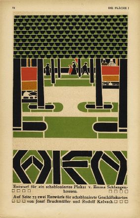 Die Fl�che. Decorazioni e manifesti della Secessione Viennese.  - Asta Stampe e Disegni XVI-XX secolo, Dipinti dell'800 e del '900. - Libreria Antiquaria Gonnelli - Casa d'Aste - Gonnelli Casa d'Aste