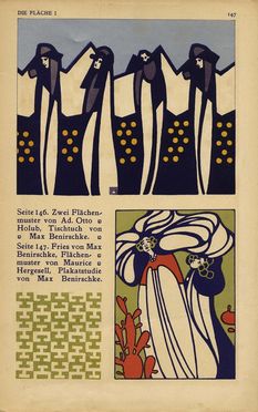  Incisione, Arte : Die Fl�che. Decorazioni e manifesti della Secessione Viennese.  - Auction Prints and Drawings XVI-XX century, Paintings of the 19th-20th centuries - Libreria Antiquaria Gonnelli - Casa d'Aste - Gonnelli Casa d'Aste