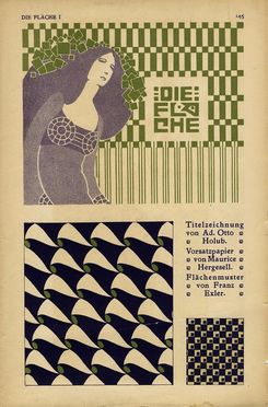 Die Fl�che. Decorazioni e manifesti della Secessione Viennese.  - Asta Stampe e Disegni XVI-XX secolo, Dipinti dell'800 e del '900. - Libreria Antiquaria Gonnelli - Casa d'Aste - Gonnelli Casa d'Aste