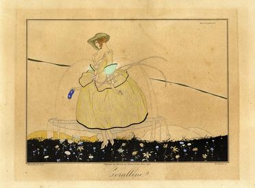  Umberto Brunelleschi  (Montemurlo, 1879 - Parigi, 1949) : Corallina. Tartaglia.  - Asta Stampe e Disegni XVI-XX secolo, Dipinti dell'800 e del '900. - Libreria Antiquaria Gonnelli - Casa d'Aste - Gonnelli Casa d'Aste