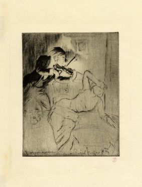  Louis Legrand  (Digione, 1863 - Livry-Gargan, Seine-et-Oise, 1951) : Paganinisme.  - Asta Stampe e Disegni XVI-XX secolo, Dipinti dell'800 e del '900. - Libreria Antiquaria Gonnelli - Casa d'Aste - Gonnelli Casa d'Aste