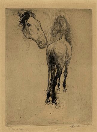  Jean-Louis Forain  (Reims, 1852 - Parigi, 1931) : Les Folies-Berg�re.  Andr� Louis Armand Rassenfosse  (Liegi, 1862 - 1934), Paul Albert Besnard  (Parigi, 1849 - 1934)  - Asta Stampe e Disegni XVI-XX secolo, Dipinti dell'800 e del '900. - Libreria Antiquaria Gonnelli - Casa d'Aste - Gonnelli Casa d'Aste