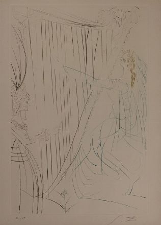  Salvador Dal�  (Figueres, 1904 - 1989) : Tre Illustrazioni per Tristano e Isotta.  - Asta Stampe e Disegni XVI-XX secolo, Dipinti dell'800 e del '900. - Libreria Antiquaria Gonnelli - Casa d'Aste - Gonnelli Casa d'Aste