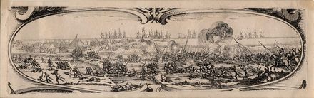  Jacques Callot  (Nancy, 1592 - 1635) : Sige de Saint-Martin de R. Bordure.  - Auction Prints and Drawings XVI-XX century, Paintings of the 19th-20th centuries - Libreria Antiquaria Gonnelli - Casa d'Aste - Gonnelli Casa d'Aste