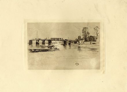  James Whistler Abbott McNeill  (Lowell, 1834 - Londra, 1903) : Chelsea.  - Asta Stampe e Disegni XVI-XX secolo, Dipinti dell'800 e del '900. - Libreria Antiquaria Gonnelli - Casa d'Aste - Gonnelli Casa d'Aste