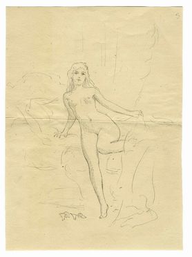  Frédéric Soulacroix  (1858 - 1933) : Figure femminili.  - Auction Prints and Drawings XVI-XX century, Paintings of the 19th-20th centuries - Libreria Antiquaria Gonnelli - Casa d'Aste - Gonnelli Casa d'Aste