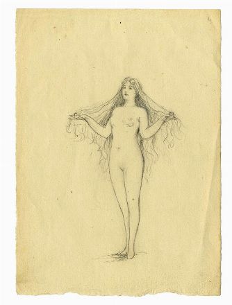  Frédéric Soulacroix  (1858 - 1933) : Figure femminili.  - Auction Prints and Drawings XVI-XX century, Paintings of the 19th-20th centuries - Libreria Antiquaria Gonnelli - Casa d'Aste - Gonnelli Casa d'Aste