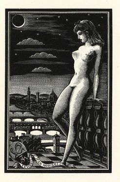  Italo Zetti  (Firenze, 1913 - Casore del Monte, 1978) : Lotto di 10 ex-libris.  - Asta Stampe e Disegni XVI-XX secolo, Dipinti dell'800 e del '900. - Libreria Antiquaria Gonnelli - Casa d'Aste - Gonnelli Casa d'Aste