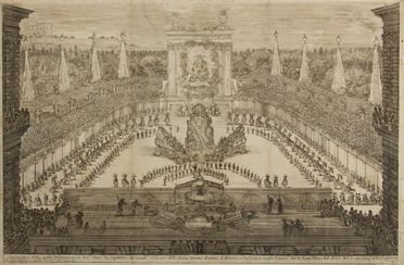  Stefano Della Bella  (Firenze, 1610 - 1664) : Due tavole per Il mondo festeggiante, carosello rappresentato a Firenze.  - Asta Stampe e Disegni XVI-XX secolo, Dipinti dell'800 e del '900. - Libreria Antiquaria Gonnelli - Casa d'Aste - Gonnelli Casa d'Aste