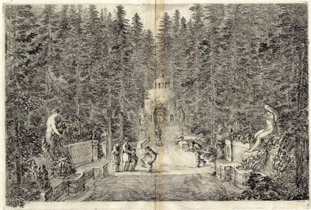  Stefano Della Bella  (Firenze, 1610 - 1664) : Vedute della Villa di Pratolino.  - Asta Stampe e Disegni XVI-XX secolo, Dipinti dell'800 e del '900. - Libreria Antiquaria Gonnelli - Casa d'Aste - Gonnelli Casa d'Aste