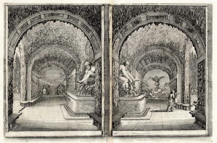  Stefano Della Bella  (Firenze, 1610 - 1664) : Vedute della Villa di Pratolino.  - Asta Stampe e Disegni XVI-XX secolo, Dipinti dell'800 e del '900. - Libreria Antiquaria Gonnelli - Casa d'Aste - Gonnelli Casa d'Aste