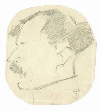  Telemaco Signorini  (Firenze, 1835 - 1901) : Serie di dieci ritratti caricaturali.  - Asta Stampe, Disegni e Dipinti dal XVI al XX secolo - Libreria Antiquaria Gonnelli - Casa d'Aste - Gonnelli Casa d'Aste