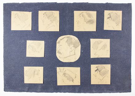  Telemaco Signorini  (Firenze, 1835 - 1901) : Serie di dieci ritratti caricaturali.  - Asta Stampe, Disegni e Dipinti dal XVI al XX secolo - Libreria Antiquaria Gonnelli - Casa d'Aste - Gonnelli Casa d'Aste