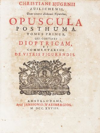  Huygens Christiaan : Opera varia. Volumen primum [-quartus].  - Asta Libri, Manoscritti e Autografi - Libreria Antiquaria Gonnelli - Casa d'Aste - Gonnelli Casa d'Aste