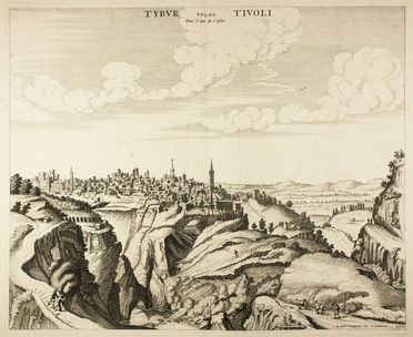  Johannes Blaeu  (Alkmaar, 1596 - Amsterdam, 1673) : Lotto di tre vedute di Tivoli da Nouveau thèàtre d'Italie, ou, description exacte de ses villes, palais, eglises...  - Asta Stampe, Disegni e Dipinti dal XVI al XX secolo - Libreria Antiquaria Gonnelli - Casa d'Aste - Gonnelli Casa d'Aste