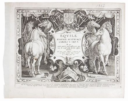  Hieronymus Wierix  (Anversa, 1553 - Anversa, 1619) : Thessalus.  - Asta Stampe, Disegni e Dipinti dal XVI al XX secolo - Libreria Antiquaria Gonnelli - Casa d'Aste - Gonnelli Casa d'Aste