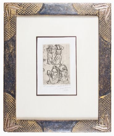  Luigi Bartolini  (Cupramontana, 1892 - Roma, 1963) : Al lavatoio.  - Auction Prints, Drawings and Paintings from 16th until 20th centuries - Libreria Antiquaria Gonnelli - Casa d'Aste - Gonnelli Casa d'Aste