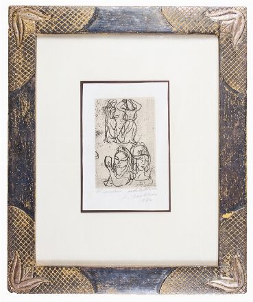  Luigi Bartolini  (Cupramontana, 1892 - Roma, 1963) : Al lavatoio.  - Auction Prints, Drawings and Paintings from 16th until 20th centuries - Libreria Antiquaria Gonnelli - Casa d'Aste - Gonnelli Casa d'Aste