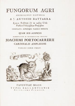  Battarra Giovanni Antonio : Fungorum agri Ariminensis historia... Botanica, Scienze naturali, Micologia, Figurato, Scienze naturali, Scienze naturali, Collezionismo e Bibliografia  - Auction Books, Manuscripts & Autographs - Libreria Antiquaria Gonnelli - Casa d'Aste - Gonnelli Casa d'Aste