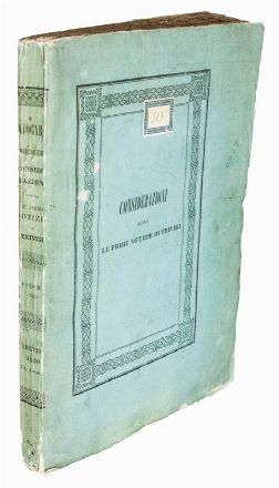  Avogaro degli Azzoni Rambaldo : Considerazioni sopra le prime notizie di Trivigi contenute negli scrittori e ne' marmi antichi... Storia locale, Storia, Diritto e Politica  - Auction Books, Manuscripts & Autographs - Libreria Antiquaria Gonnelli - Casa d'Aste - Gonnelli Casa d'Aste