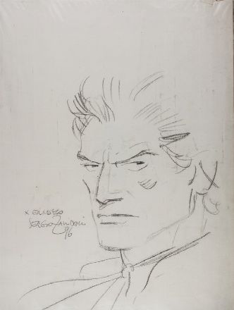  Sergio Zaniboni  (Torino, 1937) : Occhi di Diabolik.  - Asta Stampe, Disegni e Dipinti dal XVI al XX secolo - Libreria Antiquaria Gonnelli - Casa d'Aste - Gonnelli Casa d'Aste