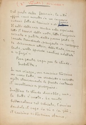  Carlo Zocchi  (Milano, 1894 - 1985) : Mattino di mezz'agosto.  - Auction Prints, Drawings and Paintings from 16th until 20th centuries - Libreria Antiquaria Gonnelli - Casa d'Aste - Gonnelli Casa d'Aste