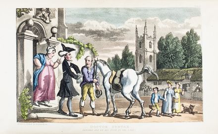  Combe William : The tour of Doctor Sintax, in search of the Picturesque. A Poem.  Thomas Rowlandson  (Londra, 1756 - 1827)  - Asta Libri, Manoscritti e Autografi - Libreria Antiquaria Gonnelli - Casa d'Aste - Gonnelli Casa d'Aste