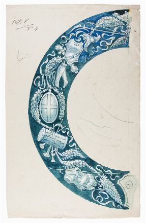  Vittorio Giunti : Lotto di 2 modelli per ceramiche.  - Asta Stampe, Disegni e Dipinti dal XVI al XX secolo - Libreria Antiquaria Gonnelli - Casa d'Aste - Gonnelli Casa d'Aste