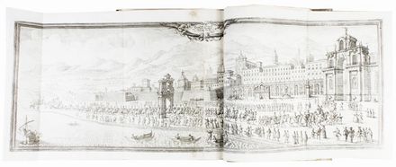  La Placa Pietro : La Reggia in trionfo per l'acclamazione, e coronazione della Sacra Real Maestà di Carlo Infante di Spagna...  Giuseppe Vasi  (Corleone, 1710 - Roma, 1782), Francesco Ciche, Antonio Bova  - Asta Libri, Manoscritti e Autografi - Libreria Antiquaria Gonnelli - Casa d'Aste - Gonnelli Casa d'Aste