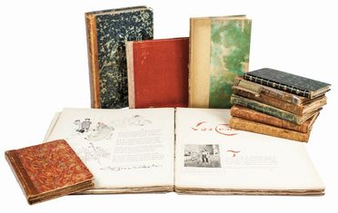  Goncourt Edmond (de) [e altri], Daudet Alphonse [e altri], Zola Émile [e altri] : Le types de Paris. Edition du Figaro. Dessins de Jean-François Raffaelli.  Jean-François Raffaëlli  (Parigi, 1850 - Parigi, 1924)  - Asta Libri, Manoscritti e Autografi - Libreria Antiquaria Gonnelli - Casa d'Aste - Gonnelli Casa d'Aste