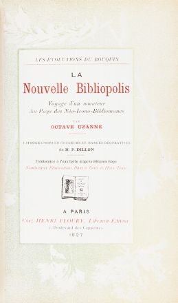  Uzanne Octave : La Nouvelle Bibliopolis. Voyage d'un novateur Au Pays des No-Icono-Bibliomanes.  Flicien Rops  (Namur, 1833 - Essonnes, 1898)  - Asta Libri, Manoscritti e Autografi - Libreria Antiquaria Gonnelli - Casa d'Aste - Gonnelli Casa d'Aste