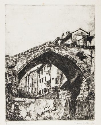  Francesco Chiappelli  (Pistoia, 1890 - Firenze, 1947) : Due vedute di Firenze.  - Asta Stampe, Disegni e Dipinti dal XVI al XX secolo - Libreria Antiquaria Gonnelli - Casa d'Aste - Gonnelli Casa d'Aste